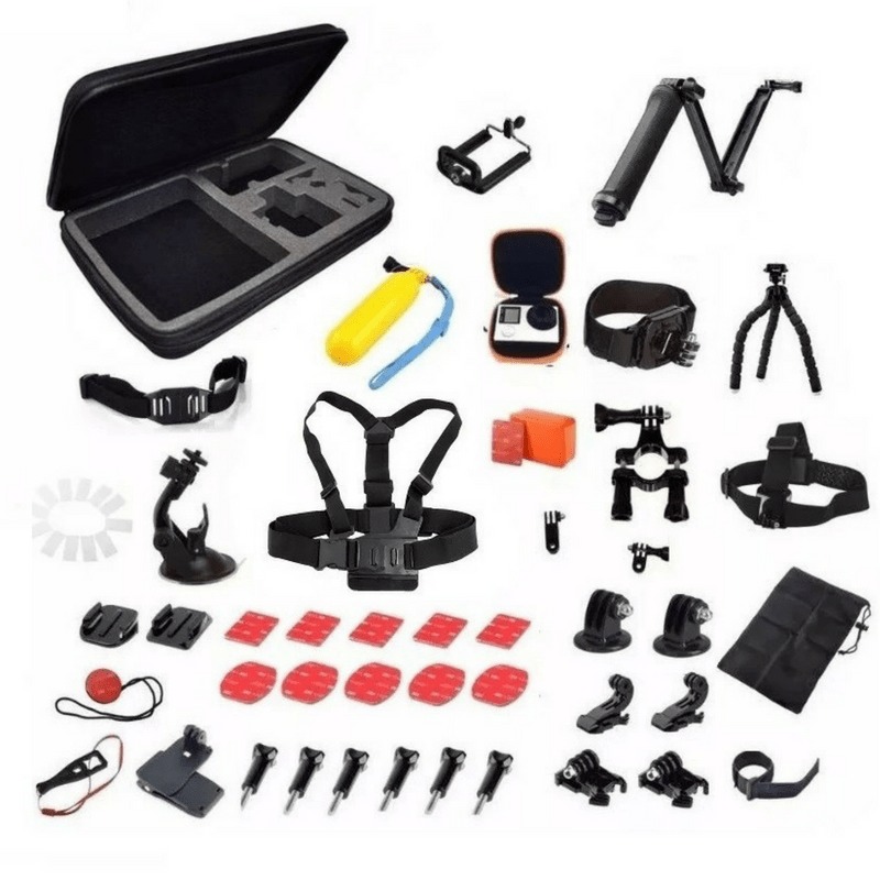 Kit Full Maletin Grande Accesorios para GoPro x 44pcs