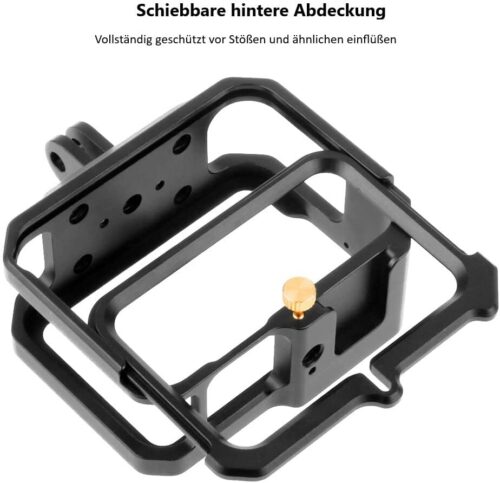 Carcasa Frame Cnc Aluminium Metalica  Hero 9 10 11 12 13 Black Abierta - Image 3