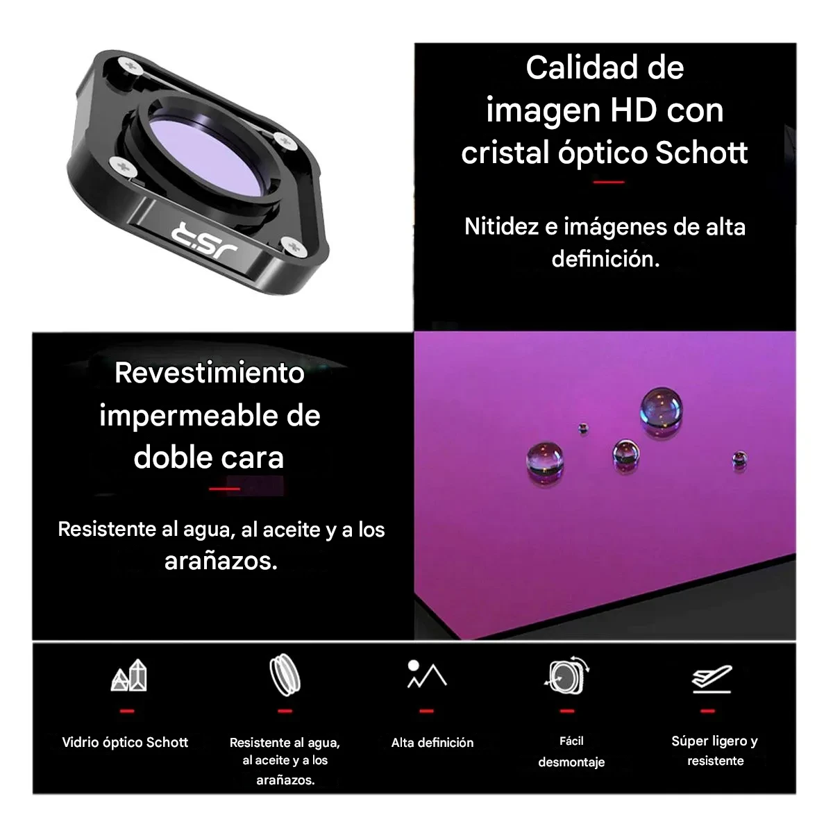 Pack de Filtro Hero 9 10 11 12 13 Black CPL ND8 LD16 - Image 2
