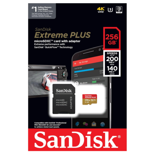 Memoria Micro Sd Sandisk Extreme 256gb 4k para GoPro