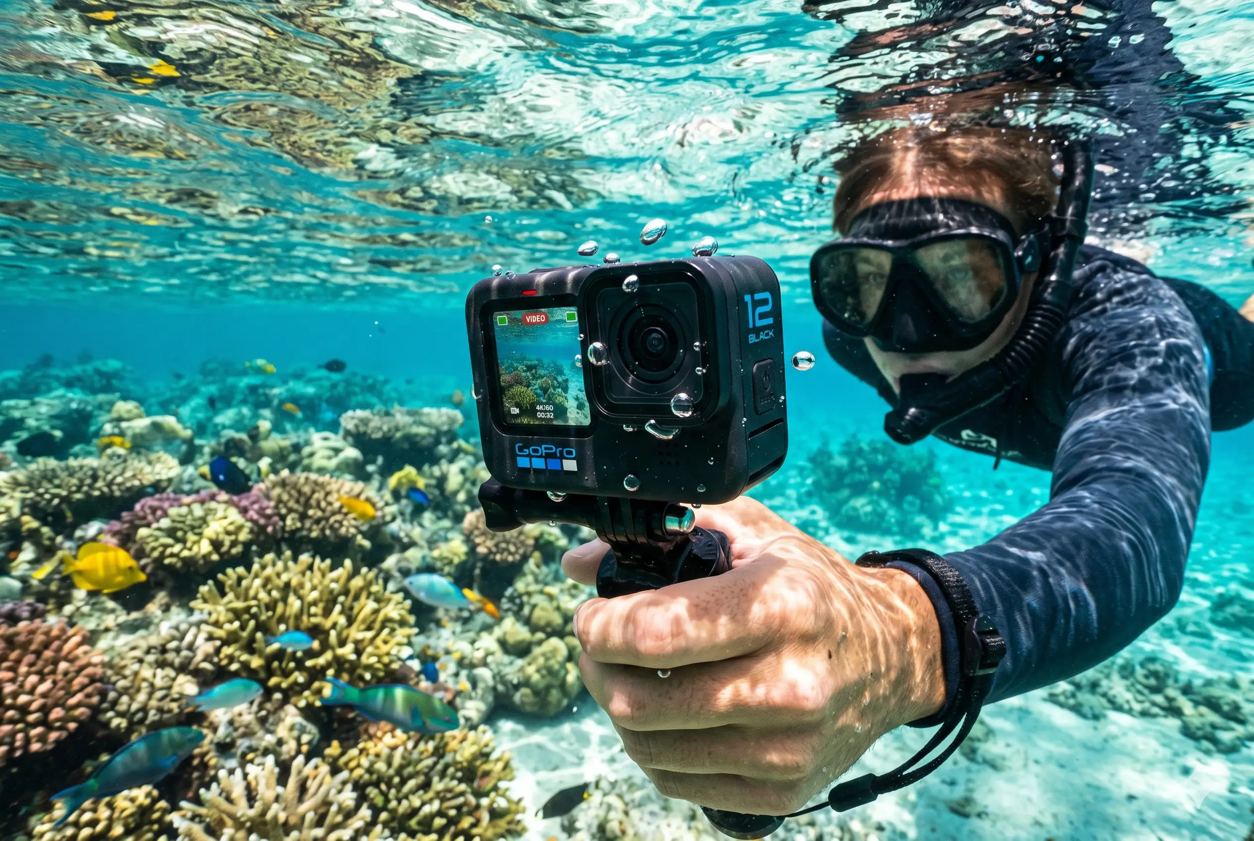 GoPro HERO12 Black en agua y aventura