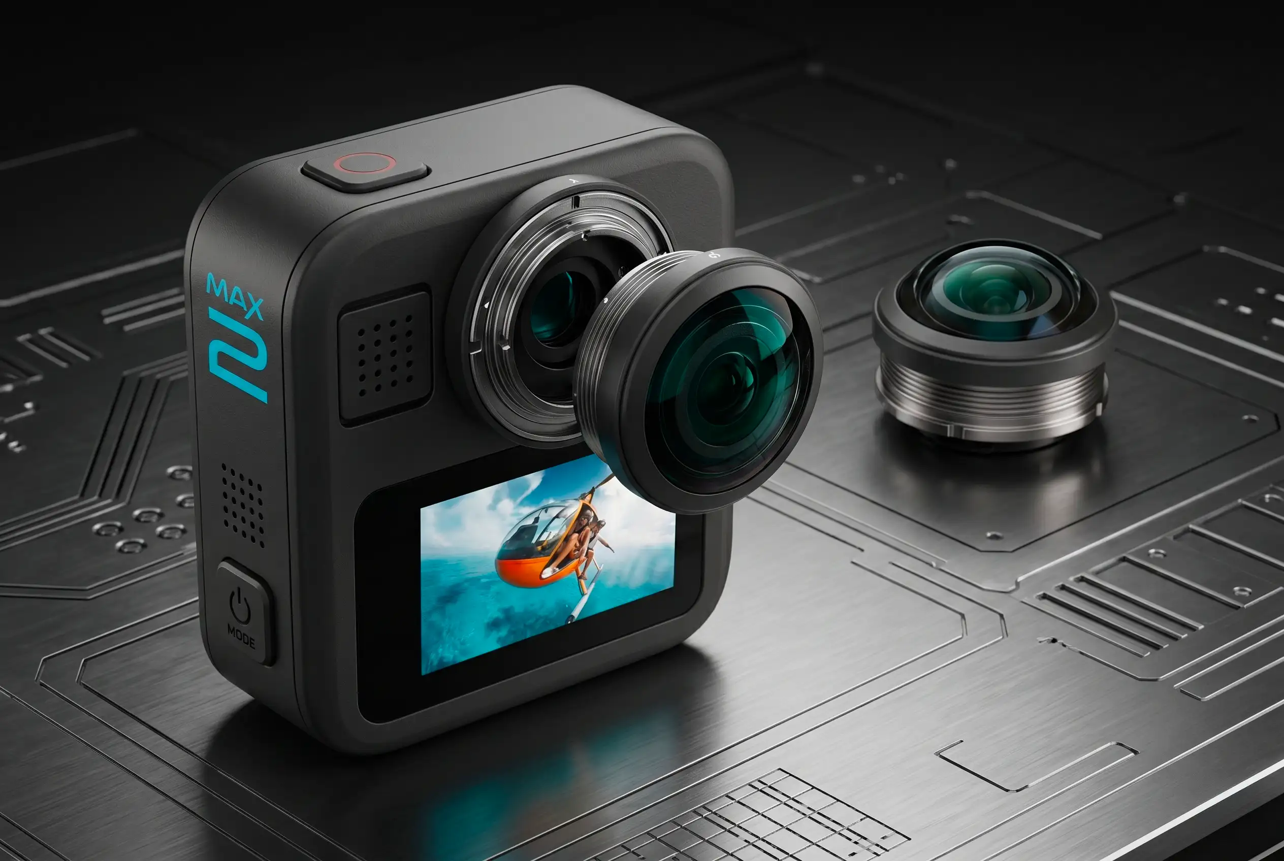 Lentes reemplazables Twist-and-Go de GoPro MAX2