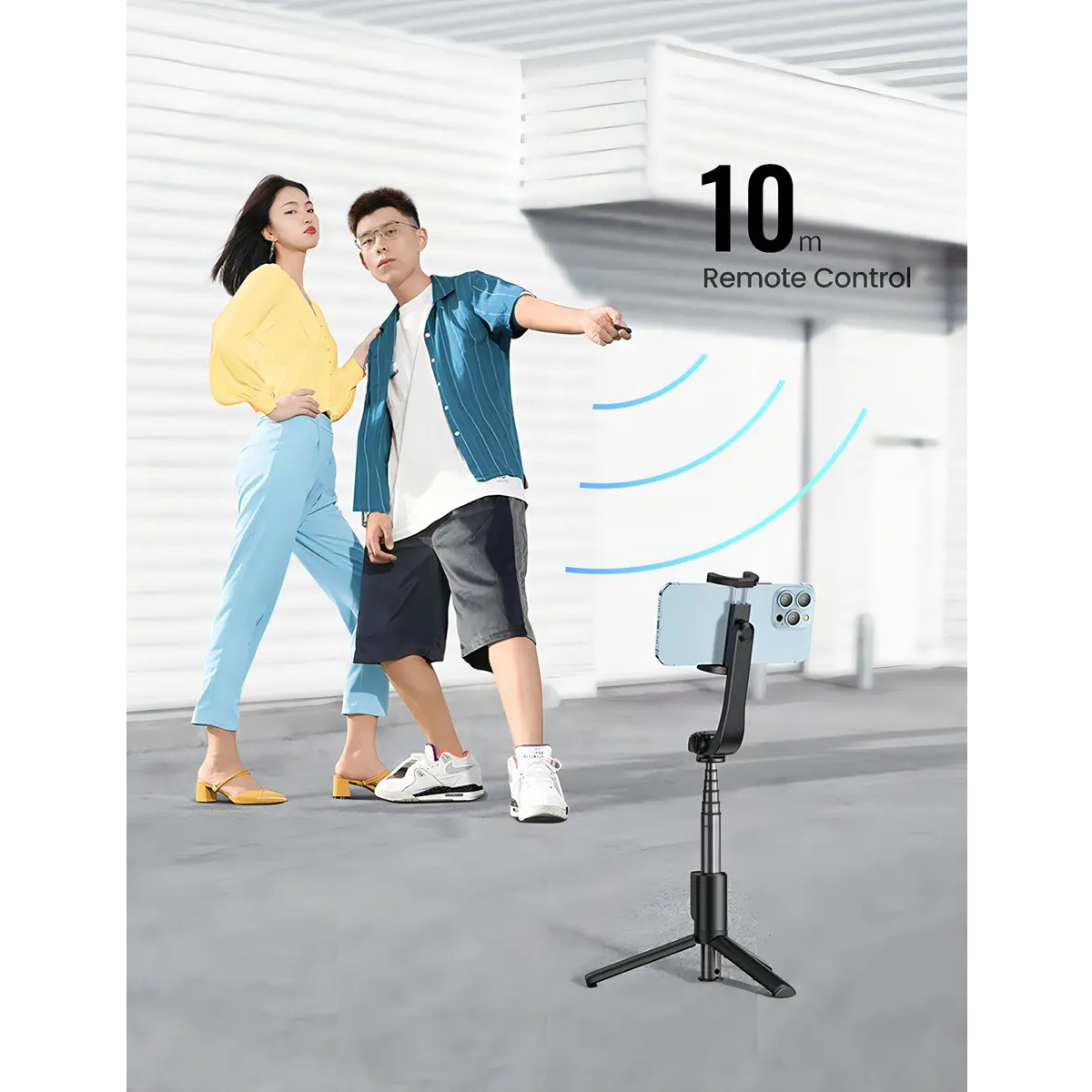 Trípode Palo Selfie Bluetooth Ugreen para Celular GoPro DJI insta360 - Imagen 2